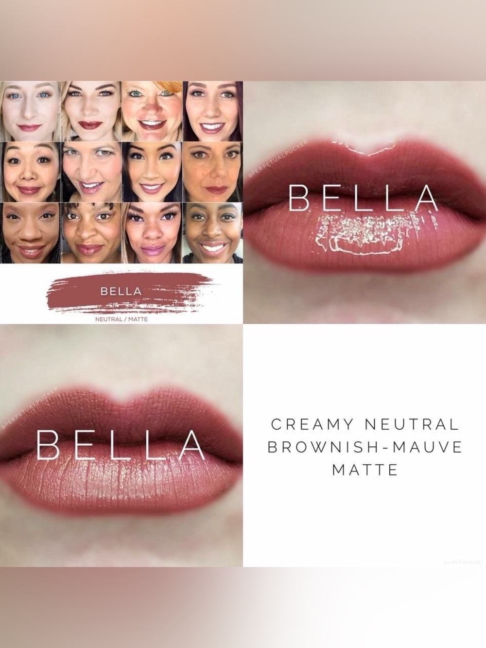 SeneGence Bella Creamy Brownish-Mauve Lipstick